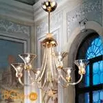 Люстра MURANOdue Gallery 488 LAMPADARIO L6 AMBRA 0000669