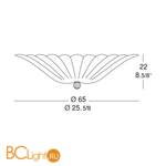 Потолочный светильник MURANOdue Gallery 649 PL 65 Cristallo Graniglia 0000343 - Схема