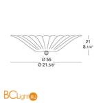 Потолочный светильник MURANOdue Gallery 649 PL 55 Cristallo Graniglia 0000346 - Схема