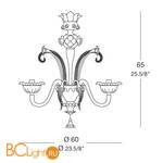 Люстра MURANOdue Gallery 702 L6 0000699 - Схема