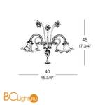 Бра MURANOdue Gallery 705 P2 0000557 - Схема