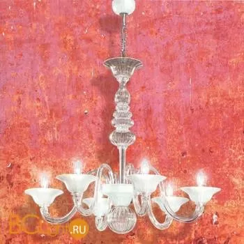 Люстра MURANOdue Gallery 706/S L6 Cristallo / Cromo 0209269013401