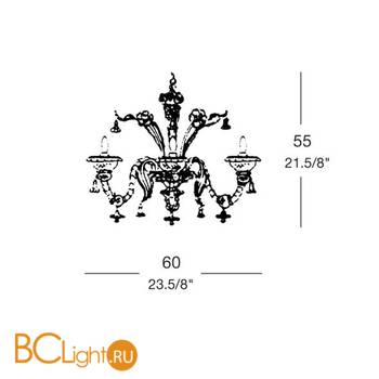 Бра MURANOdue Gallery 707 P3 0000565 - Схема