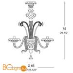 Люстра Gallery 708 L6 0000719 - Схема