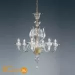 Люстра MURANOdue Gallery 711 L6 Cristallo / Oro 0000731