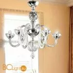 Люстра MURANOdue Gallery Olandese L6 Cromo Cristallo 0000662