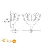 Бра MURANOdue Gallery Orseolo Light P 0000613 - Схема