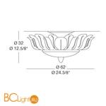 Потолочный светильник MURANOdue Gallery Orseolo Light PL62 0000400 - Схема