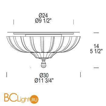Потолочный светильник Gallery Pascale PL 30 0000410 - Схема