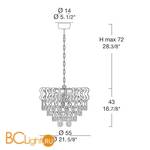 Подвесной светильник MURANOdue Gallery Several L50 0000742 - Схема