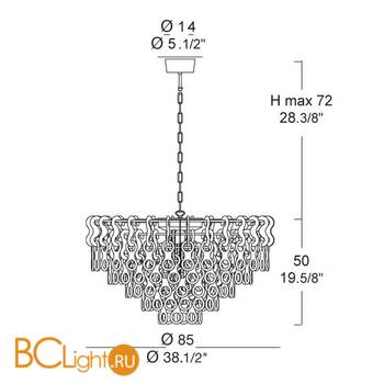 Подвесной светильник MURANOdue Gallery Several L80 0000744 - Схема
