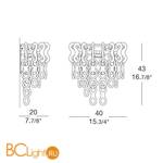 Бра MURANOdue Gallery Parigi Several P 0000590 - Схема