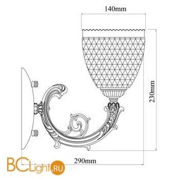 Бра MW-Light Фелиция 114020101 - Фото 3