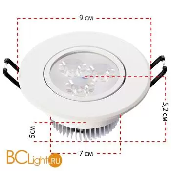 Встраиваемый спот (точечный светильник) MW-Light Круз 637011903 - Фото 1