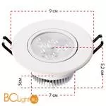 Встраиваемый спот (точечный светильник) MW-Light Круз 637011903 - Фото 1