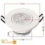 Встраиваемый спот (точечный светильник) MW-Light Круз 637012403 - Фото 1