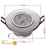 Встраиваемый спот (точечный светильник) MW-Light Круз 637012603 - Фото 1