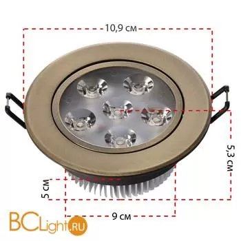 Встраиваемый спот (точечный светильник) MW-Light Круз 637013106 - Фото 1