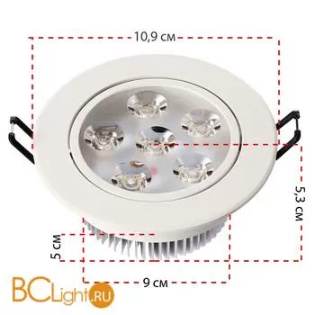 Встраиваемый спот (точечный светильник) MW-Light Круз 637013306 - Фото 1