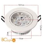 Встраиваемый спот (точечный светильник) MW-Light Круз 637013306 - Фото 1