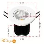 Встраиваемый спот (точечный светильник) MW-Light Круз 637013701 - Фото 1