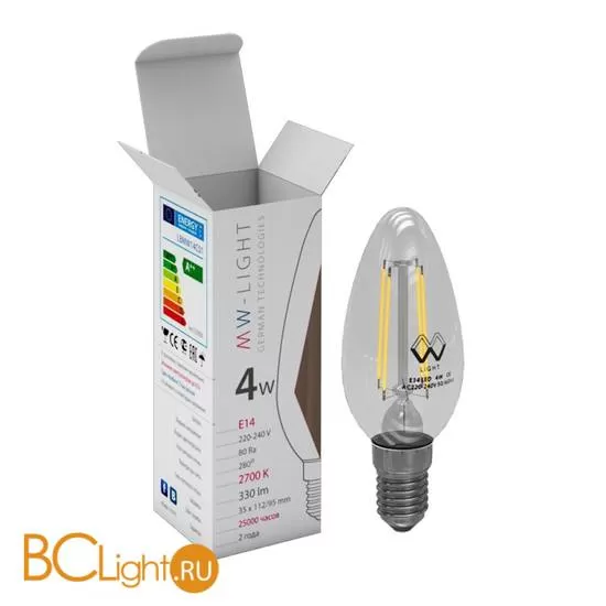 Лампа MW-Light E14 LED 4W 220V 330 lm 2700К LBMW14C01