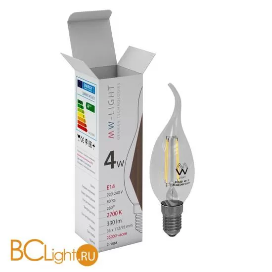 Лампа MW-Light E14 LED 4W 220V 330 lm 2700К LBMW14CA01