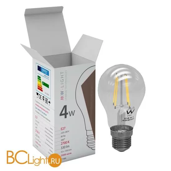 Лампа MW-Light E27 LED 4W 220V 330 lm 2700К LBMW27A05