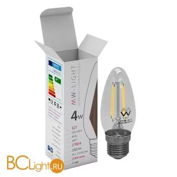 Лампа MW-Light E27 LED 4W 220V 330 lm 2700К LBMW27C01