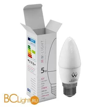 Лампа MW-Light E27 LED 5W 220V 300 lm 2700К LBMW27C02