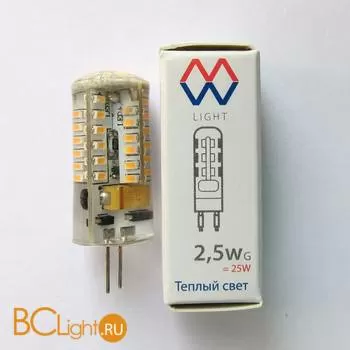 Лампа MW-Light G4 LED 2,5W 12V 185 lm 2700К LBMW0402