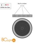 Подвесной светильник Newport 10269+10/C gold - Схема