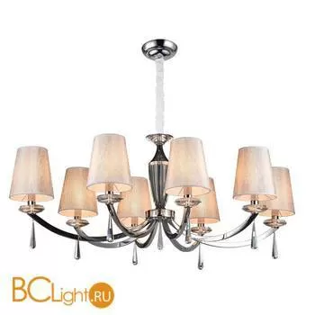 Люстра Newport 3248/C silver с абажурами 8x Абажур к 3240 Серебристый гладкий