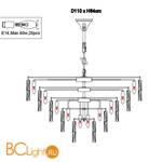 Подвесной светильник Newport 10129+17/C - Схема