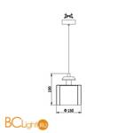 Подвесной светильник Newport 4401/S gold - Схема