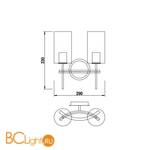 Бра Newport 4322/A chrome - Схема