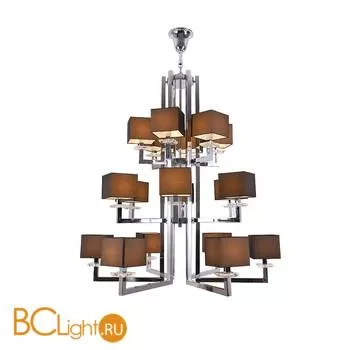 Люстра Newport Terdis 3206+6+6/C + 18x Абажур к 3200 Черный гладкий - Фото 0