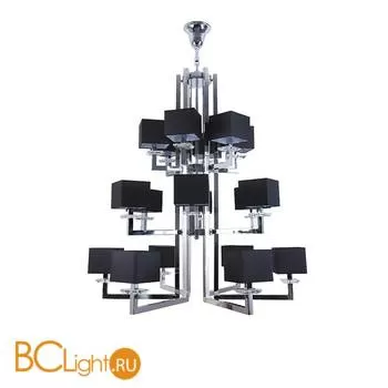 Люстра Newport Terdis 3206+6+6/C + 18x Абажур к 3200 Черный гладкий