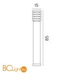 Садово-парковый фонарь Norlys Alta 1440B - Схема