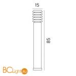 Садово-парковый фонарь Norlys Alta 1479B - Схема