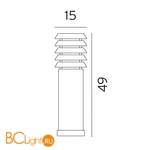 Садово-парковый фонарь Norlys Alta 1476B - Схема