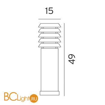 Садово-парковый фонарь Norlys Alta 1477B - Схема