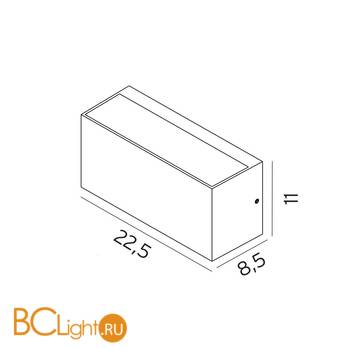 Уличный настенный светильник Norlys Asker 1514W - Схема