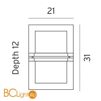 Уличный настенный светильник Norlys Basel 668GA - Схема