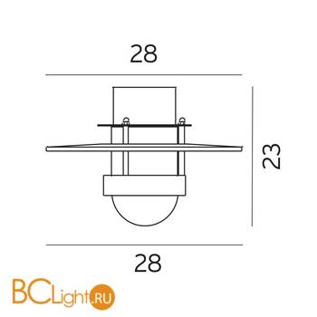 Уличный потолочный светильник Norlys Bergen 271GA - Схема
