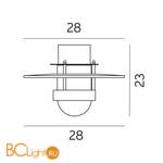 Уличный потолочный светильник Norlys Bergen 271B - Схема