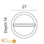 Уличный настенный светильник Norlys Berlin 611AL - Схема