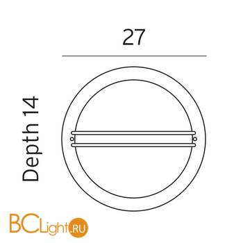 Уличный настенный светильник Norlys Berlin 610B - Схема