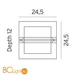 Уличный настенный светильник Norlys Bern 650ST - Схема