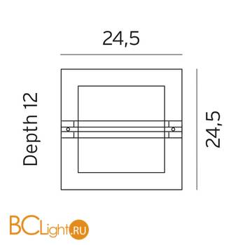 Уличный настенный светильник Norlys Bern 655ST - Схема